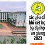 Đại Học An Giang Có Xét Học Bạ Không 2023 Không