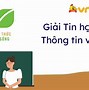 Trao Đổi Thông Tin Là Gì Lớp 6